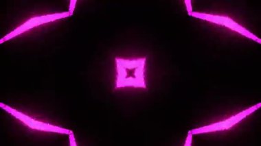 Gelecekçi Siberpunk VJ Döngü Neon Tüneli Girdabı ve Arıza Parçacıkları