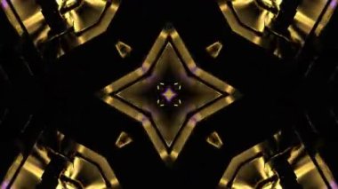 Gelecekçi Siberpunk VJ Döngü Neon Tüneli Girdabı ve Arıza Parçacıkları