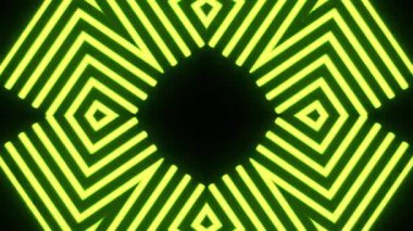 Gelecekçi Siberpunk VJ Döngü Neon Tüneli Girdabı ve Arıza Parçacıkları