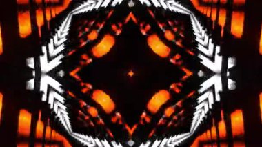 Gelecekçi Siberpunk VJ Döngü Neon Tüneli Girdabı ve Arıza Parçacıkları