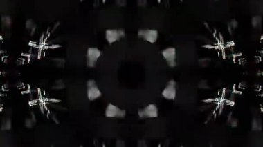 Gelecekçi Siberpunk VJ Döngü Neon Tüneli Girdabı ve Arıza Parçacıkları