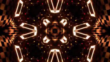 Gelecekçi Siberpunk VJ Döngü Neon Tüneli Girdabı ve Arıza Parçacıkları