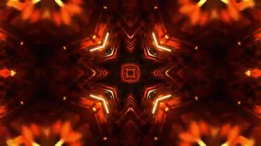 Gelecekçi Siberpunk VJ Döngü Neon Tüneli Girdabı ve Arıza Parçacıkları