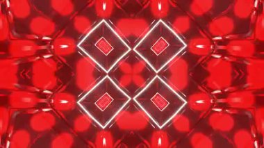 Gelecekçi Siberpunk VJ Döngü Neon Tüneli Girdabı ve Arıza Parçacıkları