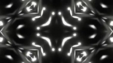 Gelecekçi Siberpunk VJ Döngü Neon Tüneli Girdabı ve Arıza Parçacıkları