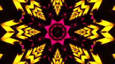 Gelecekçi Siberpunk VJ Döngü Neon Tüneli 