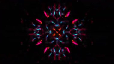 Gelecekçi Siberpunk VJ Döngü Neon Tüneli 