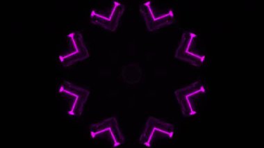 Gelecekçi Siberpunk VJ Döngü Neon Tüneli 