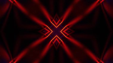 Gelecekçi Siberpunk VJ Döngü Neon Tüneli 