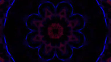 Gelecekçi Siberpunk VJ Döngü Neon Tüneli 