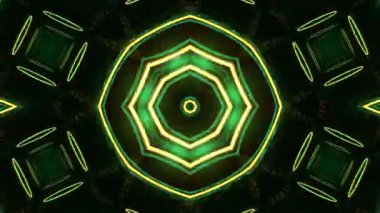 Gelecekçi Siberpunk VJ Döngü Neon Tüneli 