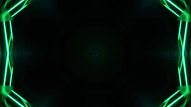 Gelecekçi Siberpunk VJ Döngü Neon Tüneli 