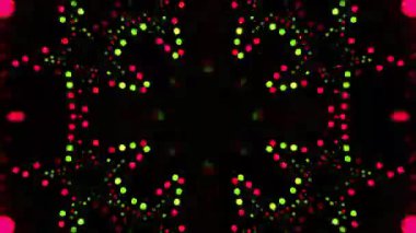 Gelecekçi Siberpunk VJ Döngü Neon Tüneli 