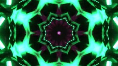 Gelecekçi Siberpunk VJ Döngü Neon Tüneli 