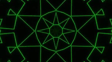 Gelecekçi Siberpunk VJ Döngü Neon Tüneli 