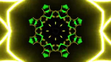 Gelecekçi Siberpunk VJ Döngü Neon Tüneli 