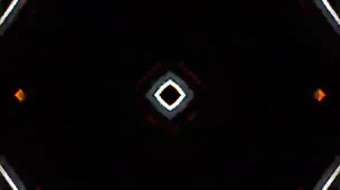 Gelecekçi Siberpunk VJ Döngü Neon Tüneli 