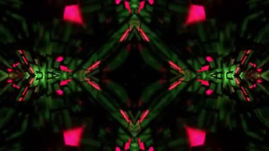 Gelecekçi Siberpunk VJ Döngü Neon Tüneli 