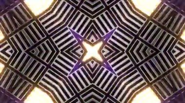 Gelecekçi Siberpunk VJ Döngü Neon Tüneli 