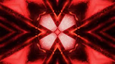 Gelecekçi Siberpunk VJ Döngü Neon Tüneli 