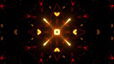 Gelecekçi Siberpunk VJ Döngü Neon Tüneli 