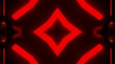 Gelecekçi Siberpunk VJ Döngü Neon Tüneli 