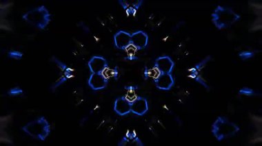 Gelecekçi Siberpunk VJ Döngü Neon Tüneli 