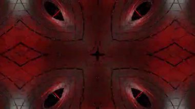 Gelecekçi Siberpunk VJ Döngü Neon Tüneli 