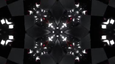 Gelecekçi Siberpunk VJ Döngü Neon Tüneli 