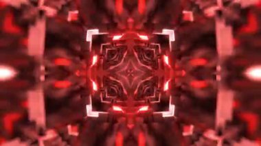 Gelecekçi Siberpunk VJ Döngü Neon Tüneli 