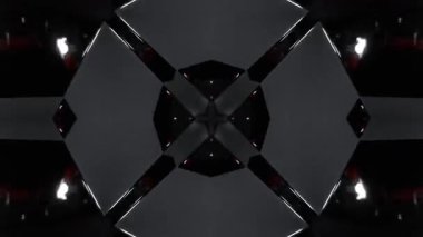 Gelecekçi Siberpunk VJ Döngü Neon Tüneli 