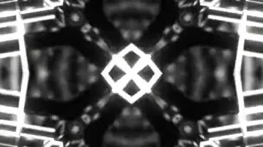 Gelecekçi Siberpunk VJ Döngü Neon Tüneli 