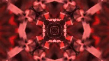 Gelecekçi Siberpunk VJ Döngü Neon Tüneli 