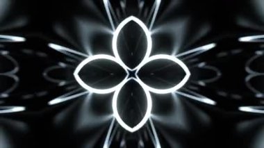 Gelecekçi Siberpunk VJ Döngü Neon Tüneli 