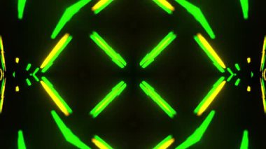 Gelecekçi Siberpunk VJ Döngü Neon Tüneli 