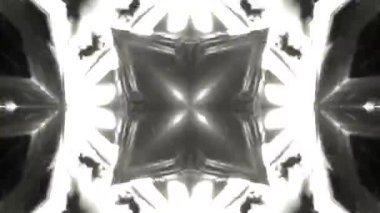 Gelecekçi Siberpunk VJ Döngü Neon Tüneli 