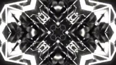 Gelecekçi Siberpunk VJ Döngü Neon Tüneli 