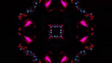 Gelecekçi Siberpunk VJ Döngü Neon Tüneli 