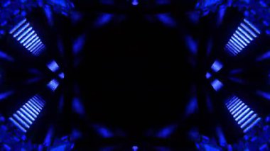 Gelecekçi Siberpunk VJ Döngü Neon Tüneli 