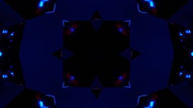 Gelecekçi Siberpunk VJ Döngü Neon Tüneli 