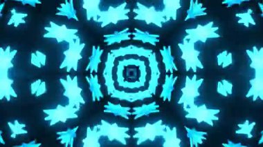 Gelecekçi Siberpunk VJ Döngü Neon Tüneli 