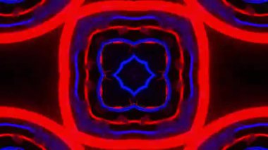 Gelecekçi Siberpunk VJ Döngü Neon Tüneli 