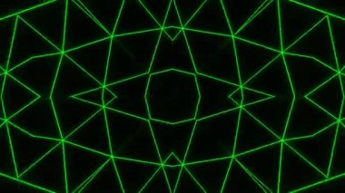 Gelecekçi Siberpunk VJ Döngü Neon Tüneli 