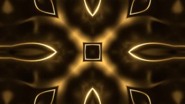 Gelecekçi Siberpunk VJ Döngü Neon Tüneli 