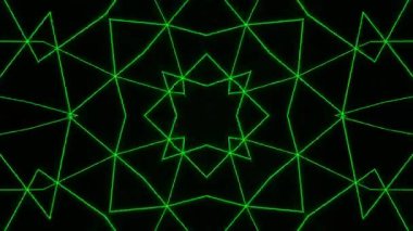 Gelecekçi Siberpunk VJ Döngü Neon Tüneli 