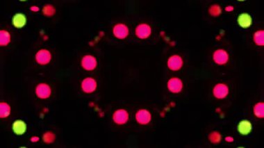 Gelecekçi Siberpunk VJ Döngü Neon Tüneli 