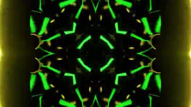 Gelecekçi Siberpunk VJ Döngü Neon Tüneli 