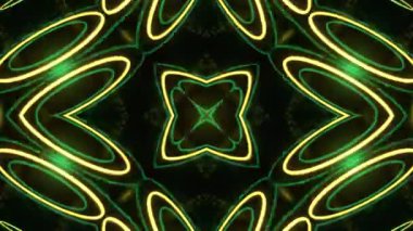 Gelecekçi Siberpunk VJ Döngü Neon Tüneli 