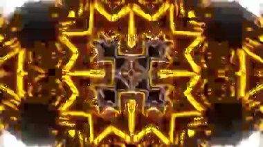 Gelecekçi Siberpunk VJ Döngü Neon Tüneli 