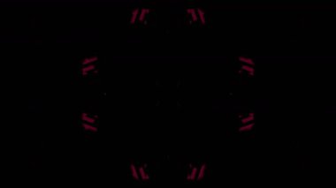 Gelecekçi Siberpunk VJ Döngü Neon Tüneli 